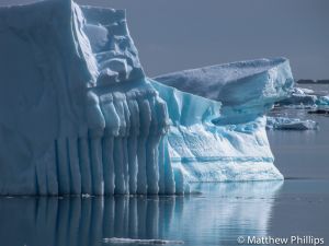 Sculpted iceberg. Lemare Channel, Antarctic Peninsula.